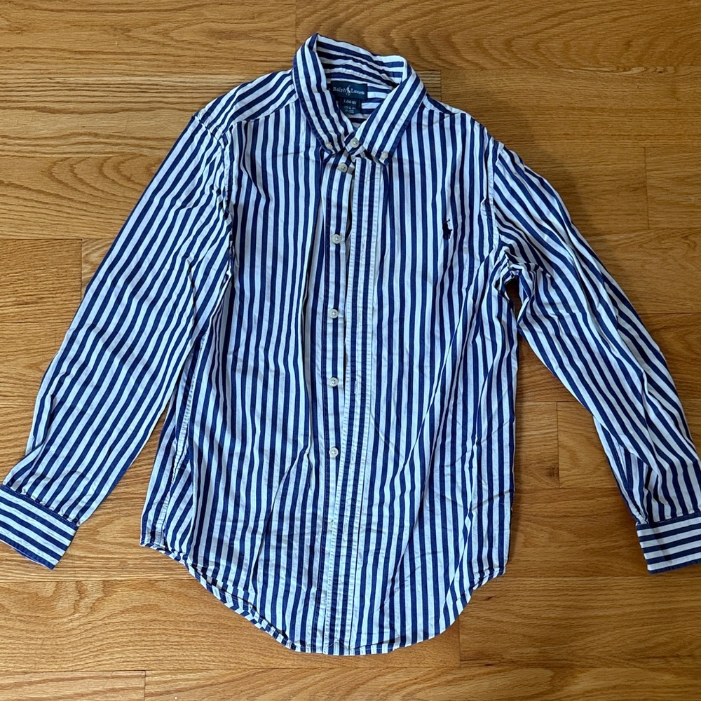 Ralph Lauren Boys Blue Striped Shirt